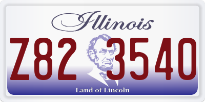 IL license plate Z823540
