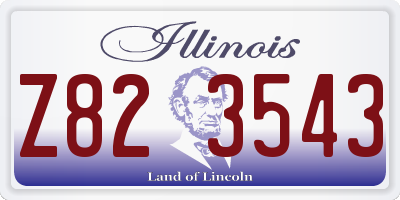 IL license plate Z823543