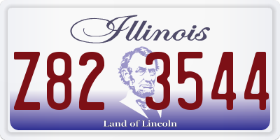 IL license plate Z823544