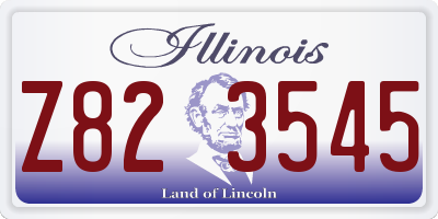 IL license plate Z823545