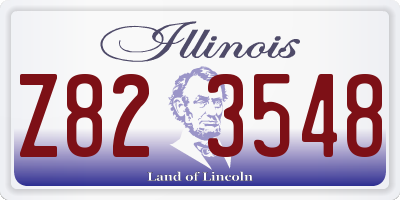 IL license plate Z823548