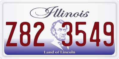 IL license plate Z823549