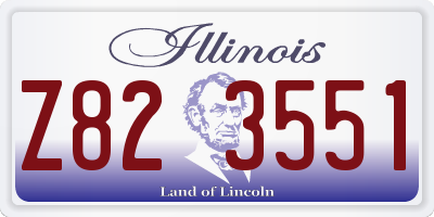 IL license plate Z823551