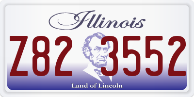 IL license plate Z823552