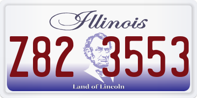 IL license plate Z823553