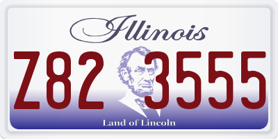 IL license plate Z823555