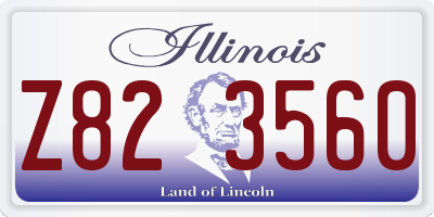 IL license plate Z823560