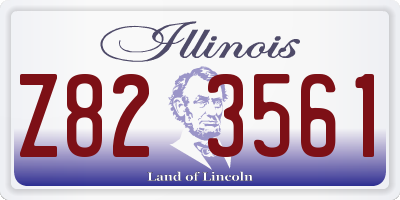 IL license plate Z823561