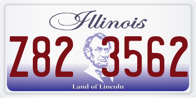 IL license plate Z823562