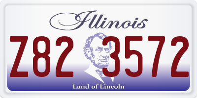 IL license plate Z823572