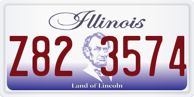 IL license plate Z823574