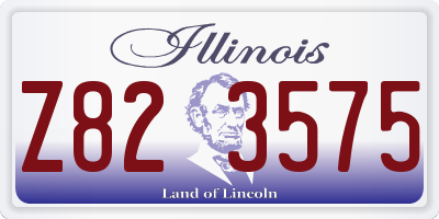 IL license plate Z823575