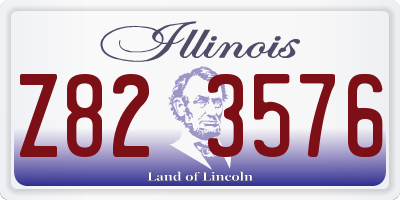 IL license plate Z823576