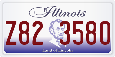 IL license plate Z823580