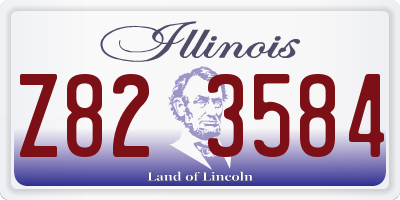 IL license plate Z823584