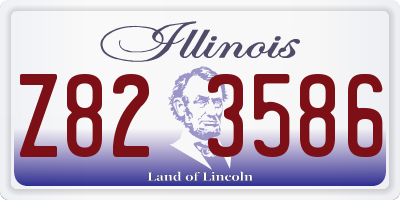 IL license plate Z823586