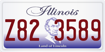 IL license plate Z823589