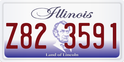 IL license plate Z823591