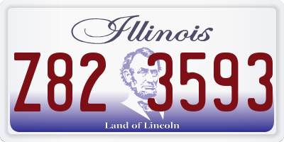 IL license plate Z823593