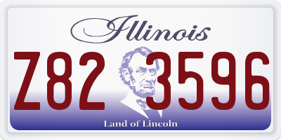 IL license plate Z823596
