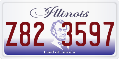 IL license plate Z823597