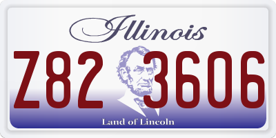 IL license plate Z823606