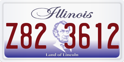 IL license plate Z823612