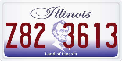 IL license plate Z823613