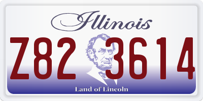IL license plate Z823614