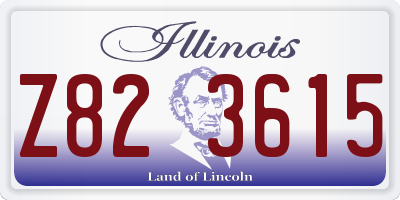 IL license plate Z823615