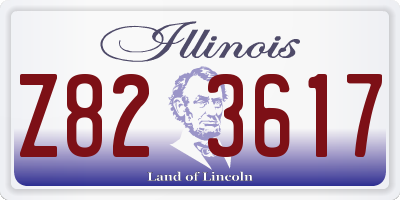 IL license plate Z823617