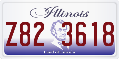 IL license plate Z823618