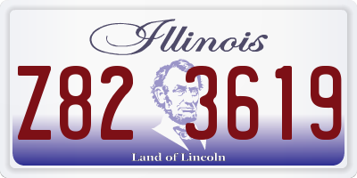 IL license plate Z823619