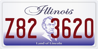 IL license plate Z823620