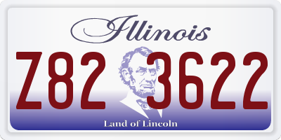 IL license plate Z823622