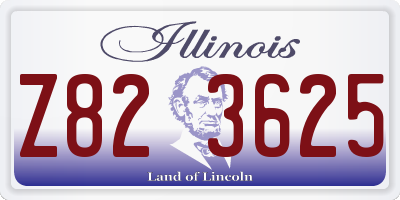 IL license plate Z823625