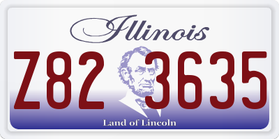 IL license plate Z823635