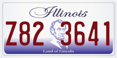 IL license plate Z823641