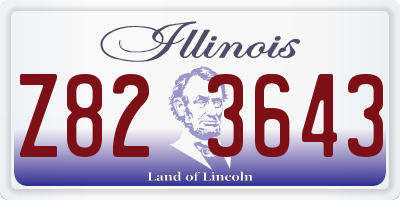 IL license plate Z823643