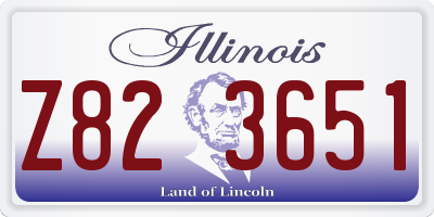 IL license plate Z823651