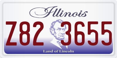 IL license plate Z823655