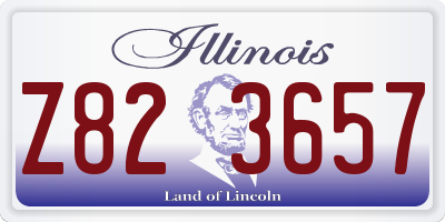 IL license plate Z823657