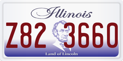 IL license plate Z823660