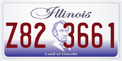 IL license plate Z823661
