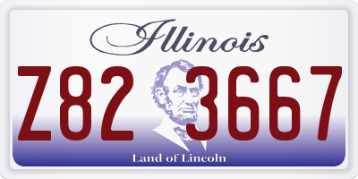 IL license plate Z823667