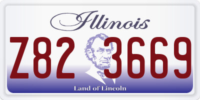 IL license plate Z823669