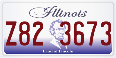 IL license plate Z823673