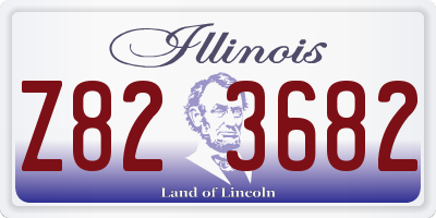 IL license plate Z823682