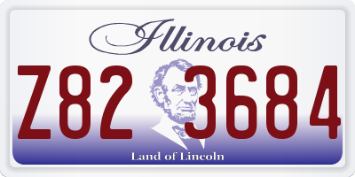 IL license plate Z823684