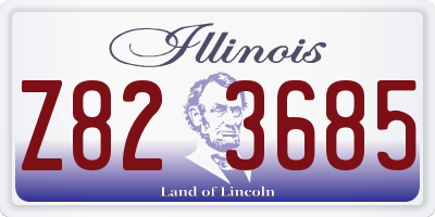 IL license plate Z823685